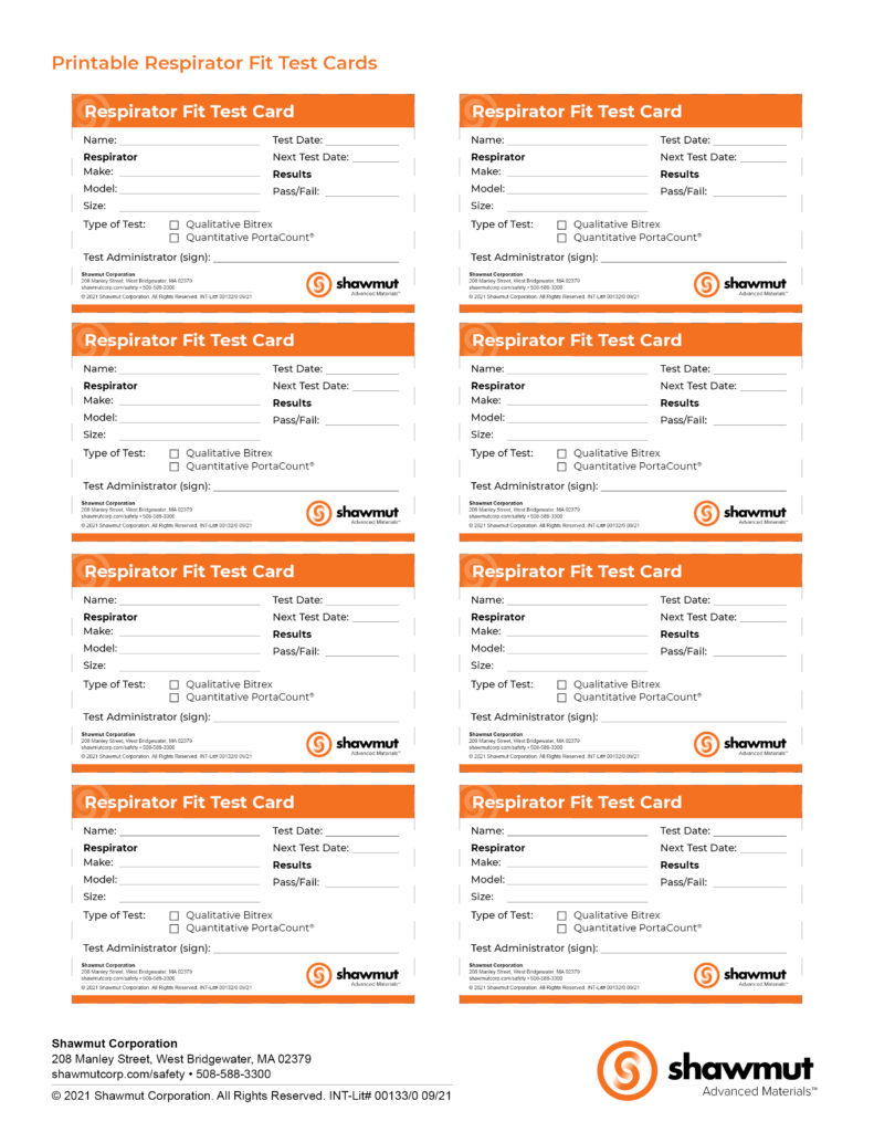 Fit Test ID Cards_Printable Version